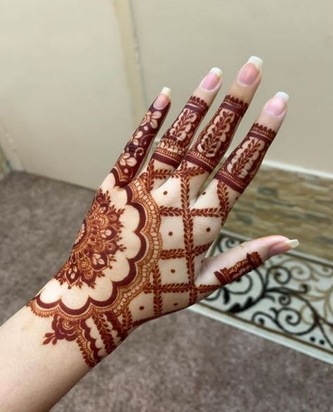 Stylish Full Hand Mehndi Design