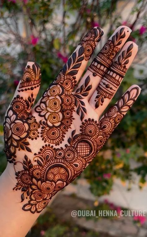 Stylish Full Hand Mehndi Design
