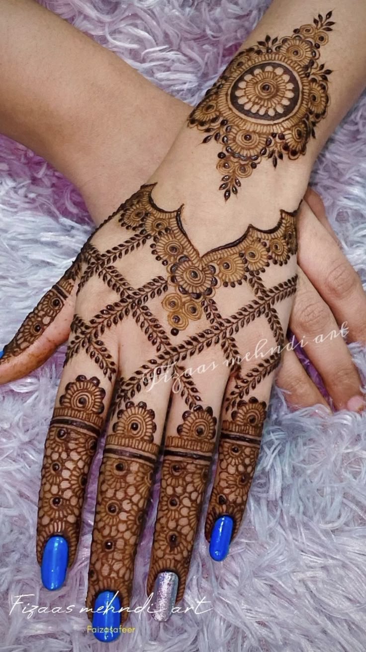 Stylish Full Hand Mehndi Design
