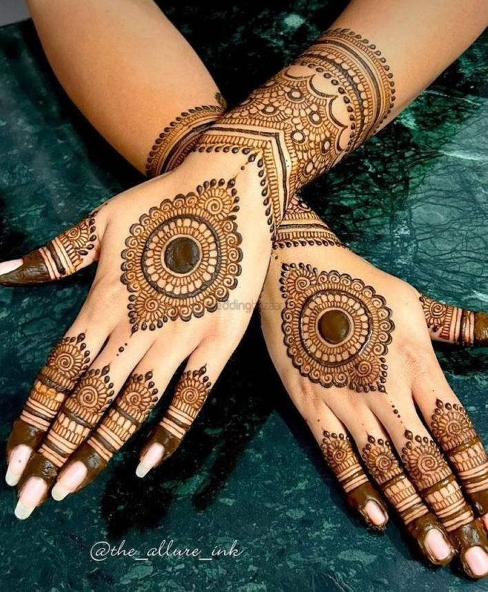 Stylish Full Hand Mehndi Design
