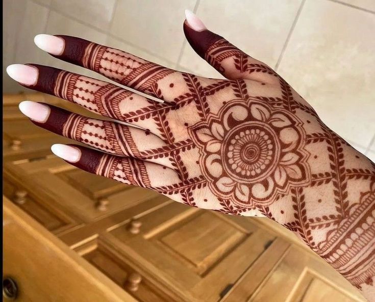 Stylish Full Hand Mehndi Design