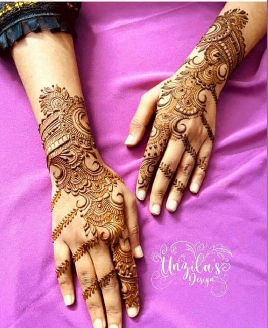 Stylish Full Hand Mehndi Design