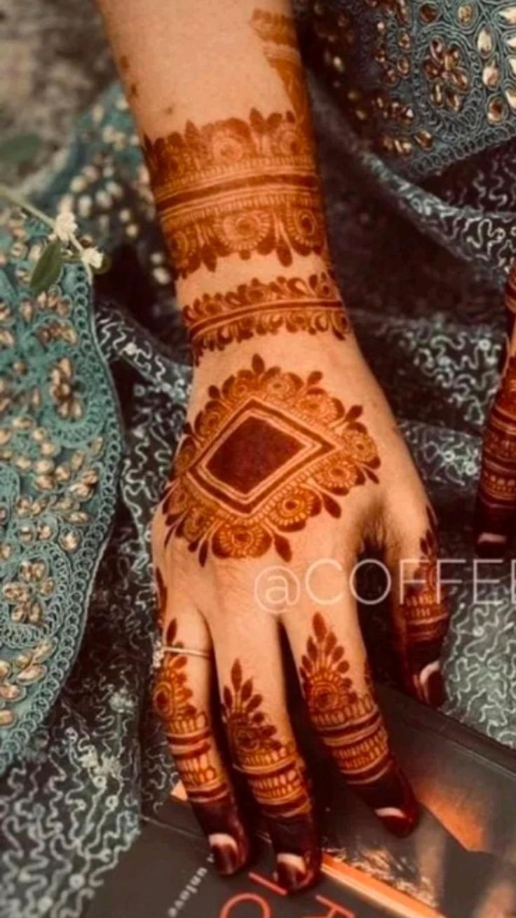 Stylish Full Hand Mehndi Design