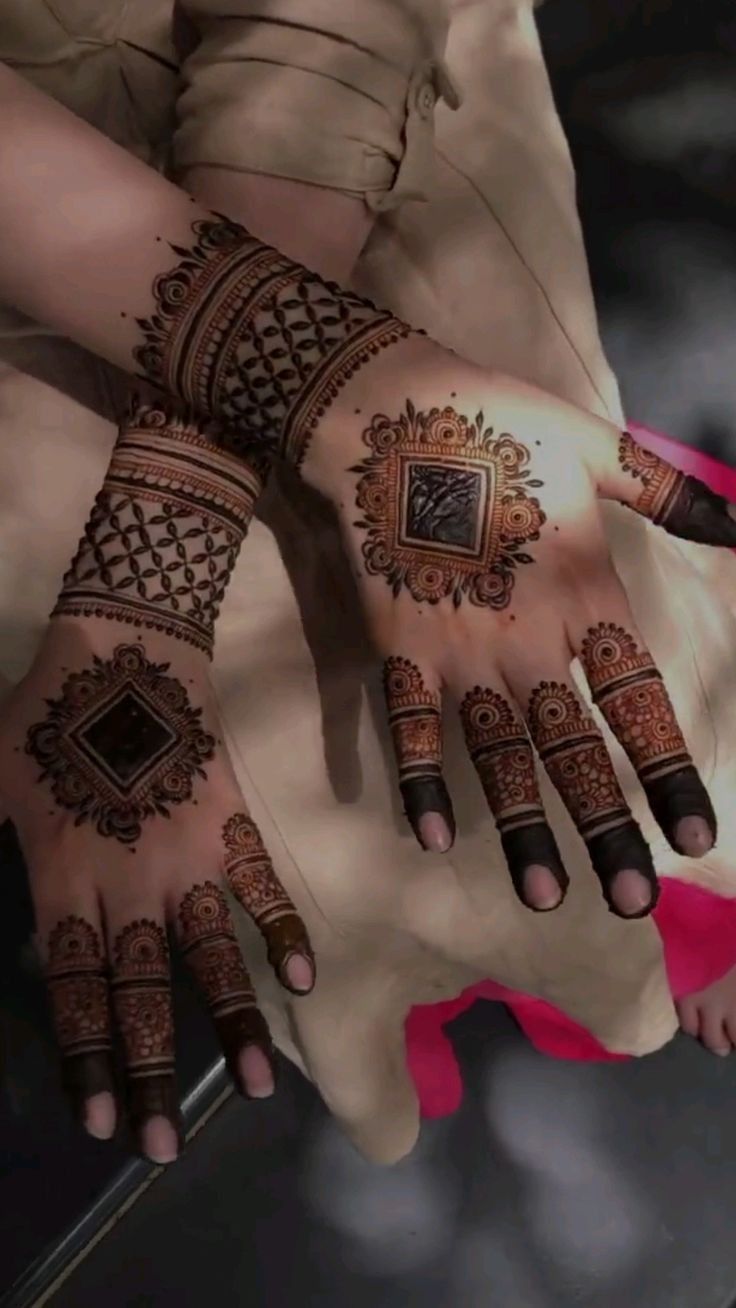 Stylish Full Hand Mehndi Design