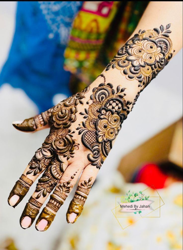 Stylish Full Hand Mehndi Design