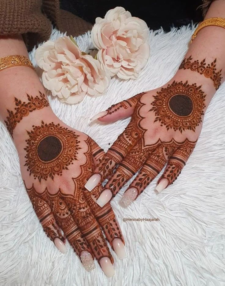 Stylish Full Hand Mehndi Design