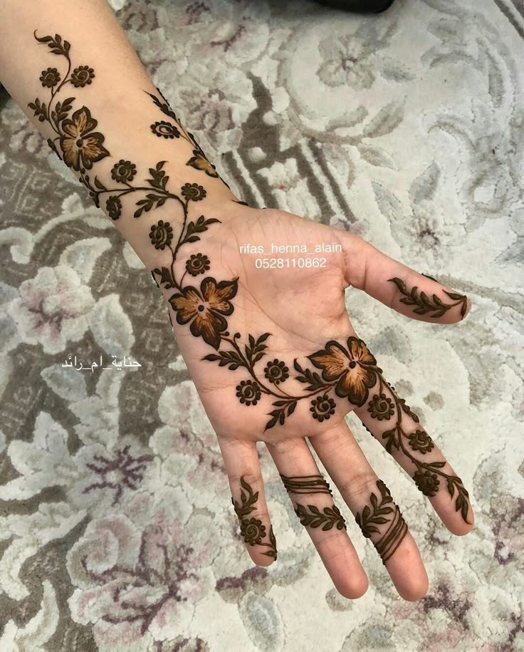 simple-dulha-mehndi-design-front-hand simple-dulha-mehndi-design-front-hand