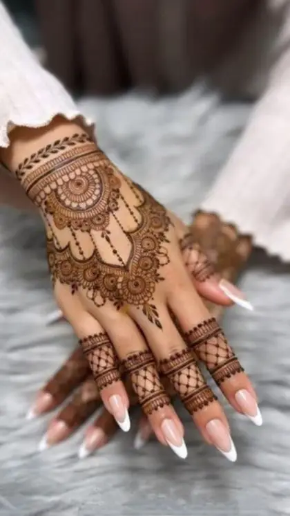 stylish-back-hand-mehndi-designs-box stylish-back-hand-mehndi-designs-box